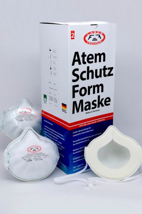 The large mask body without a valve reduces the breathing resistance to about 1/2 - 2/3 of the limit value.