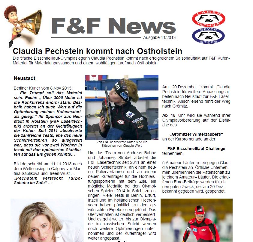 Claudia Pechstein kommt nach Ostholstein